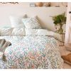 Promo ???? ACTUEL Parure Housse De Couette En Microfibre Motif Feuilles ROMEO ????