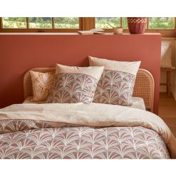 Bon marché ✨ ACTUEL Parure Housse De Couette En Coton Organique 52 Fils Motif Art Déco PERCY ????