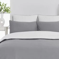 Grosses soldes 😉 Sensei Maison Housse De Couette Bicolore En Percale Coton DOZMARY ✨