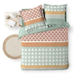 Meilleure vente 🥰 Paris Prix Parure De Lit 3 Pièces Apoline 240x220cm Vert 🔥 -LOLLYBEL Magasin unnamed file 104