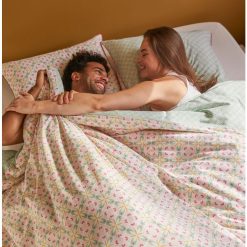 Vente flash ???? ACTUEL Parure Housse De Couette En Coton 52 Fils Motif Art Déco REANE ✔️