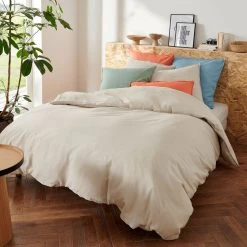 Meilleure vente 💯 Housse De Couette Unie En Coton-lin 🤩 9 Meilleure vente 💯 Housse De Couette Unie En Coton-lin 🤩 -LOLLYBEL Magasin unnamed file 1085