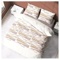 Meilleure affaire 👏 Parure Housse De Couette En Coton Motif Caillebotis FUJI 🔥