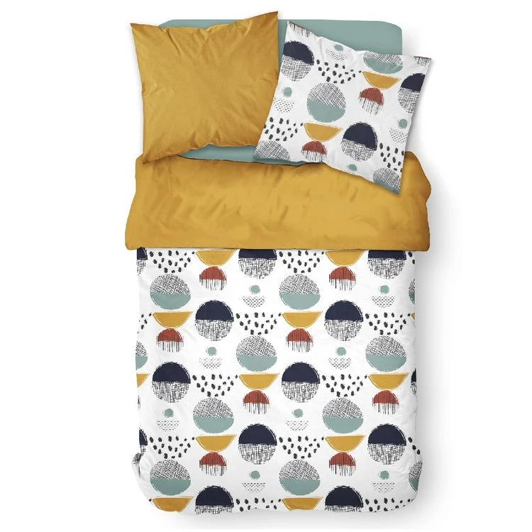 Sortie 🛒 Today Housse De Couette 240x260 Sunshine Otomno + 2 Taies 100% Coton 57 Fils 💯 2 Sortie 🛒 Today Housse De Couette 240x260 Sunshine Otomno + 2 Taies 100% Coton 57 Fils 💯 – Image 2