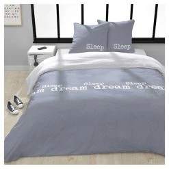 Tout neuf 🧨 Parure Housse De Couette En Coton 57 Fils SLEEP 😀