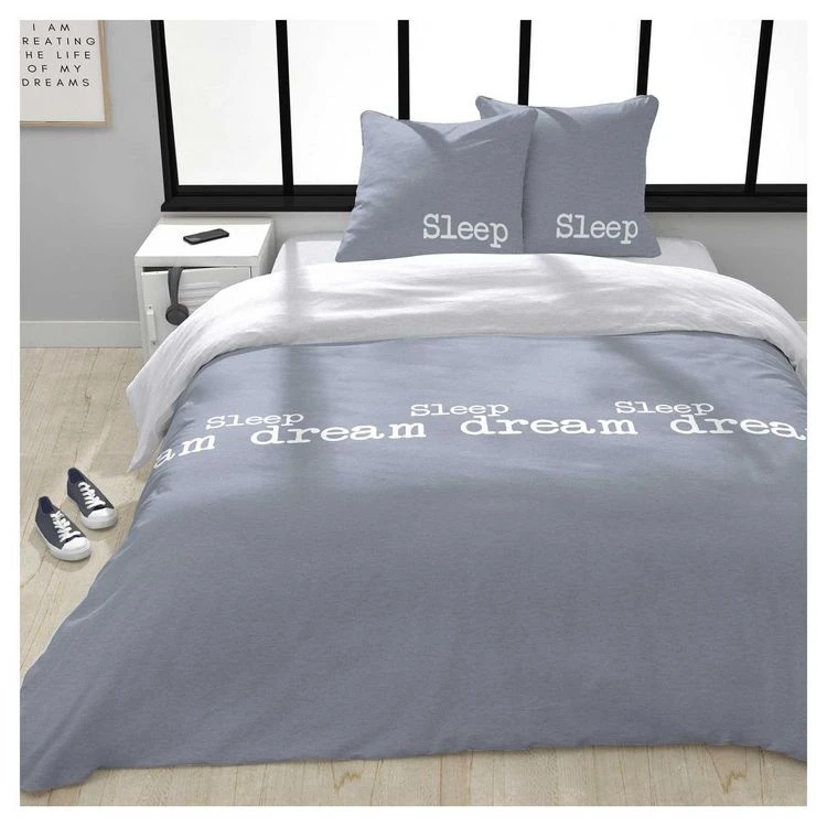 Tout neuf 🧨 Parure Housse De Couette En Coton 57 Fils SLEEP 😀 1 Tout neuf 🧨 Parure Housse De Couette En Coton 57 Fils SLEEP 😀