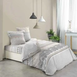 Bon marché 🔔 Paris Prix Parure De Drap 4 Pièces Monroe Naturel 🥰