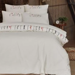 Top 10 🎉 Sensei Maison Housse De Couette Brodée En Percale De Coton FLORIALES 🎁