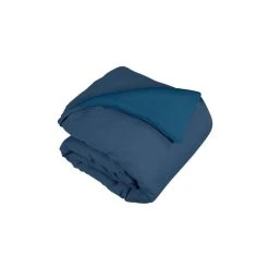 Meilleure vente 😍 Soleil D'ocre Housse De Couette En Lin Lavé 260x240 Cm PRELUDE Indigo Marine, Par Vent Du Sud 🥰