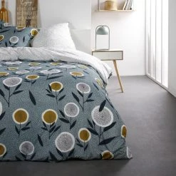 Budget 🎁 Today Housse De Couette 240x260 Sunshine Kotaka + 2 Taies 100% Coton 57 Fils 🎁