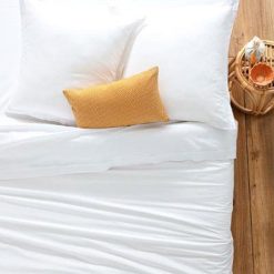 Meilleure affaire ❤️ Housse De Couette Intérieur 140x200cm Blanc ????