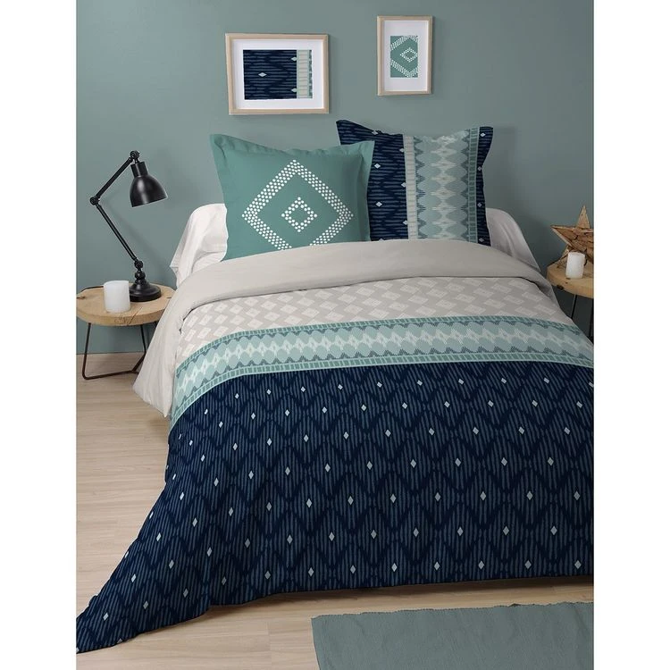 Sortie 🔥 Lovely Casa Housse De Couette 260x240 Sully + 2 Taies Coton 57 Fils ⭐ 1 Sortie 🔥 Lovely Casa Housse De Couette 260x240 Sully + 2 Taies Coton 57 Fils ⭐