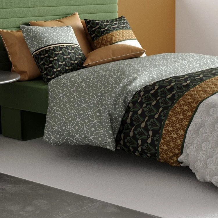 Promo 🛒 No Name Housse De Couette 220x240 + 2 Taies Keny Coton Percale 71 Fils 🎉 2 Promo 🛒 No Name Housse De Couette 220x240 + 2 Taies Keny Coton Percale 71 Fils 🎉 – Image 2