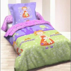 Bon marché 👍 Dourev Housse De Couette 140x200 Cm Avec Sa Taie Jolie Princesse Coton 😀
