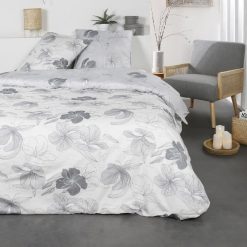 Coupon ???? Today Housse De Couette 240x260 Sunshine Sorbi + 2 Taies 100% Coton 57 Fils ????