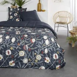 Budget 🎉 Today Housse De Couette 240x260 Sunshine Olmia + 2 Taies 100% Coton 57 Fils 💯