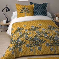 Offres 🧨 Lovely Casa Housse De Couette 240x220 Sakouli + 2 Taies Coton 57 Fils 🛒