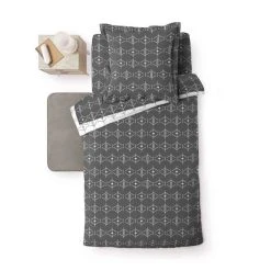 Le moins cher 😍 Paris Prix Housse De Couette Aristide 140x200cm Anthracite 🎁