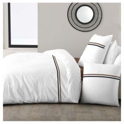 Tout neuf ???? Parure Housse De Couette En Coton 57 Fils SONIA ????