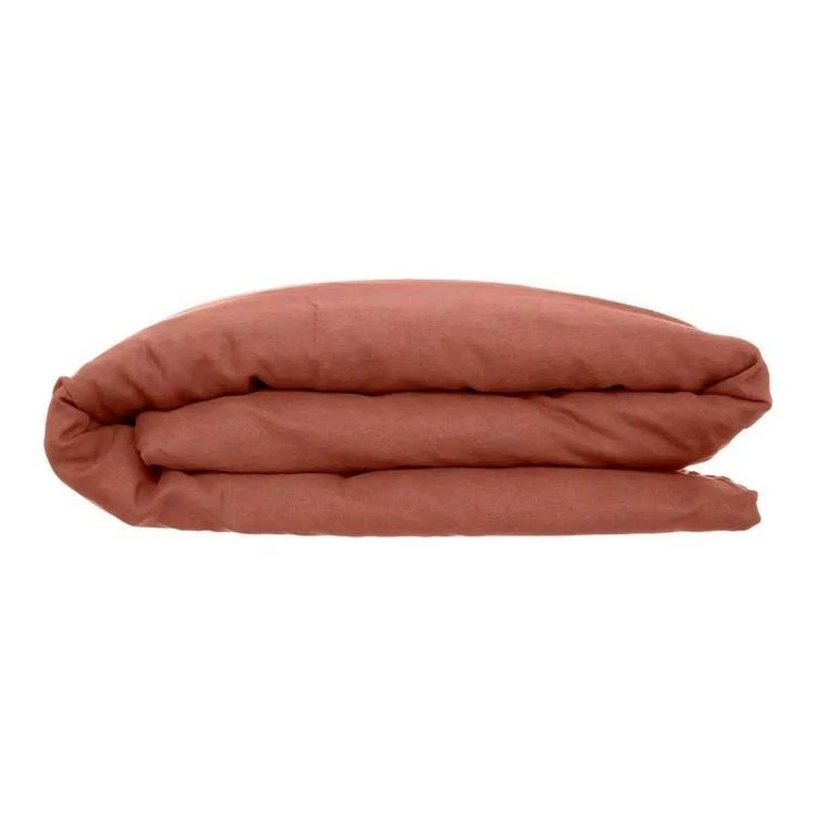 Meilleure affaire 🧨 Housse De Couette Lin Adorable 240x220cm Terracotta 👏 2 Meilleure affaire 🧨 Housse De Couette Lin Adorable 240x220cm Terracotta 👏 – Image 2