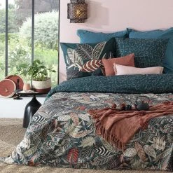 Nouveau 🌟 ATMOSPHERA Housse De Couette 260x240 Noami + 2 Taies 100% Coton 57 Fils 👍