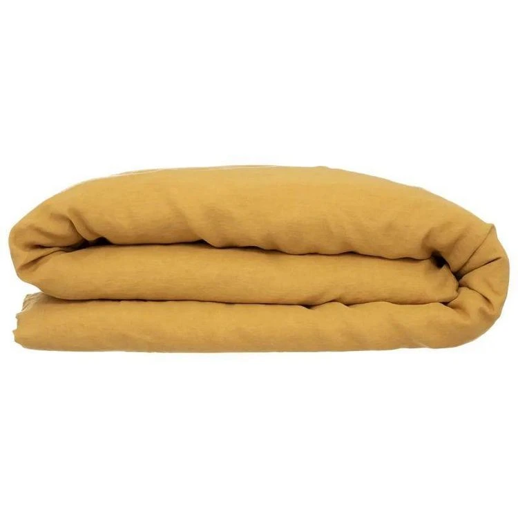 Bon marché 🤩 Housse De Couette Lin Adorable 240x220cm Jaune Ocre 🔔 2 Bon marché 🤩 Housse De Couette Lin Adorable 240x220cm Jaune Ocre 🔔 – Image 2