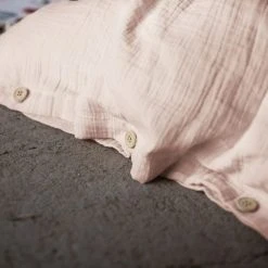 Grosses soldes ❤️ No Name Housse De Couette Unie 200x200 Cm Gaze De Coton Guimauve ⌛ -LOLLYBEL Magasin unnamed file 1491