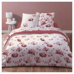Tout neuf ⭐ Parure De Drap En Microfibre Motif Floral EMMY 😉