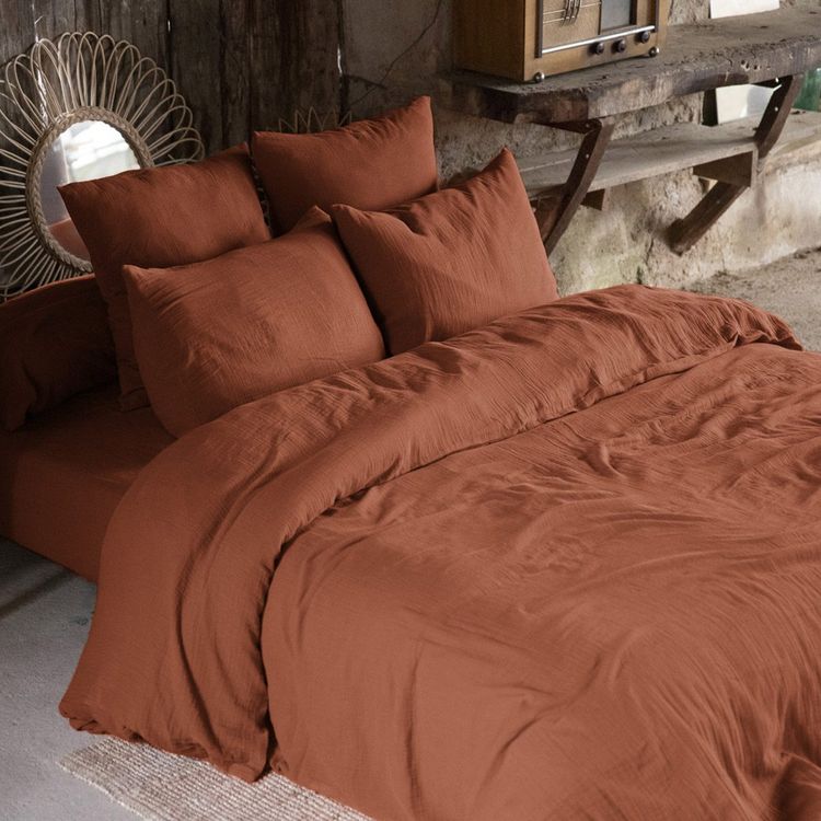 No name Housse de couette unie 240x220 cm Gaze de coton terracotta Meilleure vente ???? No Name Housse De Couette Unie 240x220 Cm Gaze De Coton Terracotta ???? -LOLLYBEL Magasin unnamed file 1521
