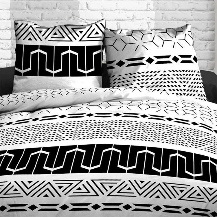 Remise 🎁 Kaliss Housse De Couette 240x260 Graphic + 2 Taies 100% Coton 57 Fils 👏 2 Remise 🎁 Kaliss Housse De Couette 240x260 Graphic + 2 Taies 100% Coton 57 Fils 👏 – Image 2