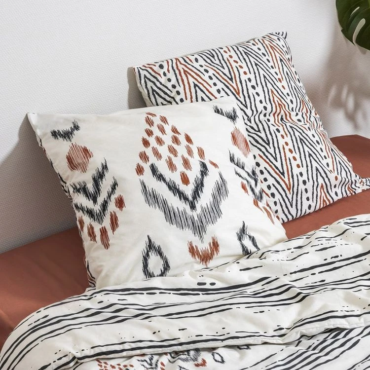 Bon marché 🥰 No Name Housse De Couette 260x240 + 2 Taies Ethnic Coton 57 Fils ⭐ 2 Bon marché 🥰 No Name Housse De Couette 260x240 + 2 Taies Ethnic Coton 57 Fils ⭐ – Image 2