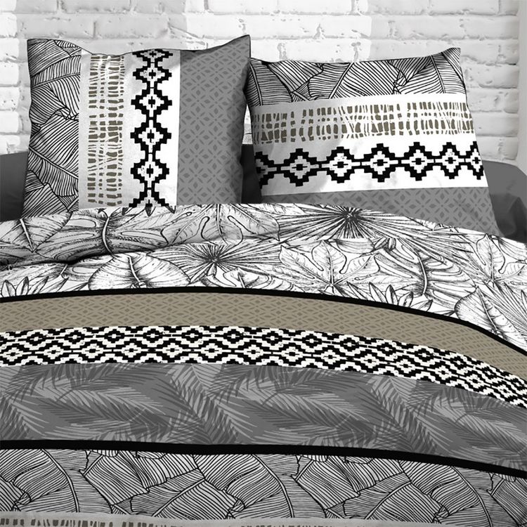 Kaliss Housse de couette 220x240 Feuillage gris + 2 taies 100% coton 57 fils Meilleure affaire ???? Kaliss Housse De Couette 220x240 Feuillage Gris + 2 Taies 100% Coton 57 Fils ✨ -LOLLYBEL Magasin unnamed file 1559