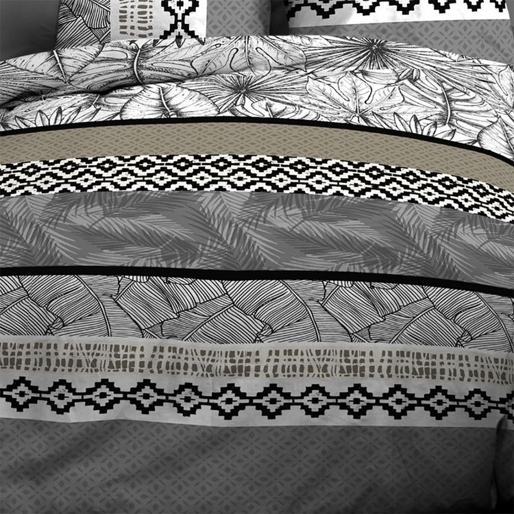 Kaliss Housse de couette 220x240 Feuillage gris + 2 taies 100% coton 57 fils Meilleure affaire ???? Kaliss Housse De Couette 220x240 Feuillage Gris + 2 Taies 100% Coton 57 Fils ✨ -LOLLYBEL Magasin unnamed file 1560