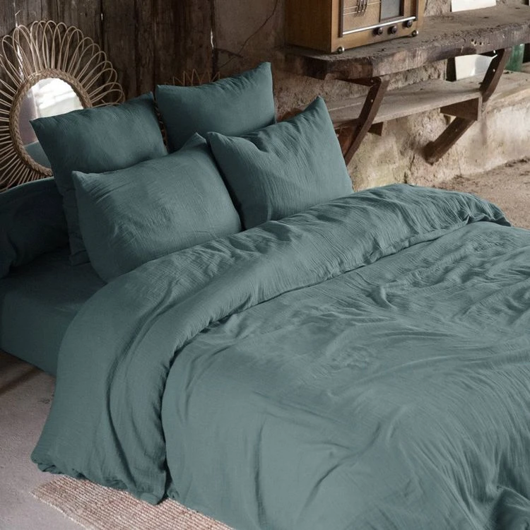 Remise 👍 No Name Housse De Couette Unie 260x240 Cm Gaze De Coton Canard 🔥 1 Remise 👍 No Name Housse De Couette Unie 260x240 Cm Gaze De Coton Canard 🔥