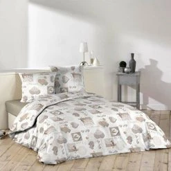 Sortie 🤩 Paris Prix Parure De Lit 3 Pièces Dalmali 240x220cm Blanc ✔️