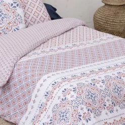 Promo 🤩 No Name Housse De Couette 240x220 + 2 Taies Terracotta Coton 57 Fils 👏 -LOLLYBEL Magasin unnamed file 1594