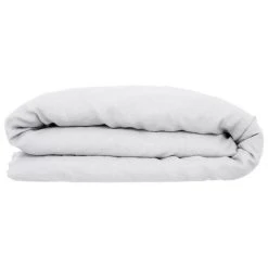 Offres 🤩 Housse De Couette Lin Adorable 260x240cm Blanc ❤️