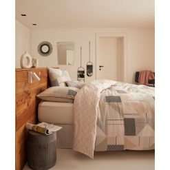 Meilleur prix ???? Parure Housse De Couette En Coton 57 Fils Motifs Géométriques ????