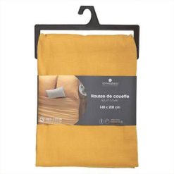 Bon marché ???? Housse De Couette Intérieur 140x200cm Ocre ???? -LOLLYBEL Magasin unnamed file 1660
