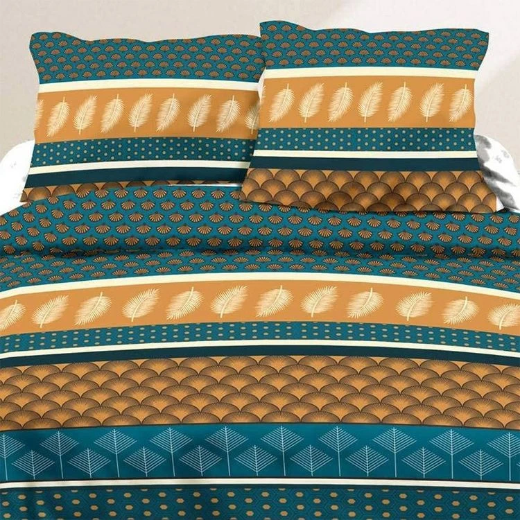 Budget 🛒 Kaliss Housse De Couette 220x240 Plume Dorée + 2 Taies 100% Coton 57 Fils 🛒 2 Budget 🛒 Kaliss Housse De Couette 220x240 Plume Dorée + 2 Taies 100% Coton 57 Fils 🛒 – Image 2