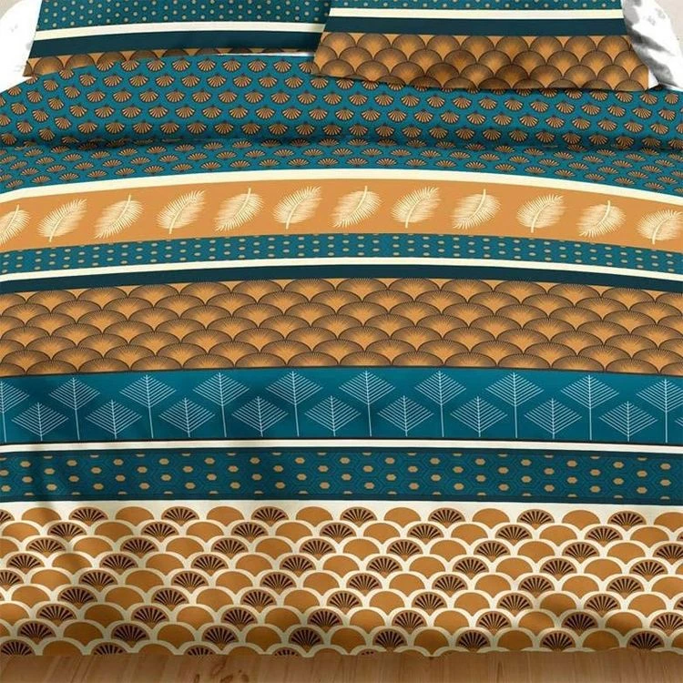 Budget 🛒 Kaliss Housse De Couette 220x240 Plume Dorée + 2 Taies 100% Coton 57 Fils 🛒 3 Budget 🛒 Kaliss Housse De Couette 220x240 Plume Dorée + 2 Taies 100% Coton 57 Fils 🛒 – Image 3