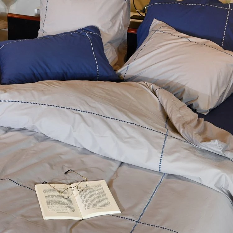 Tout neuf 🧨 Sensei Maison Housse De Couette Brodée En Percale De Coton DIAMOND ⌛ 3 Tout neuf 🧨 Sensei Maison Housse De Couette Brodée En Percale De Coton DIAMOND ⌛ – Image 3
