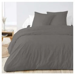 Grosses soldes 😀 Parure De Drap Unie En Gaze De Coton IVY ❤️