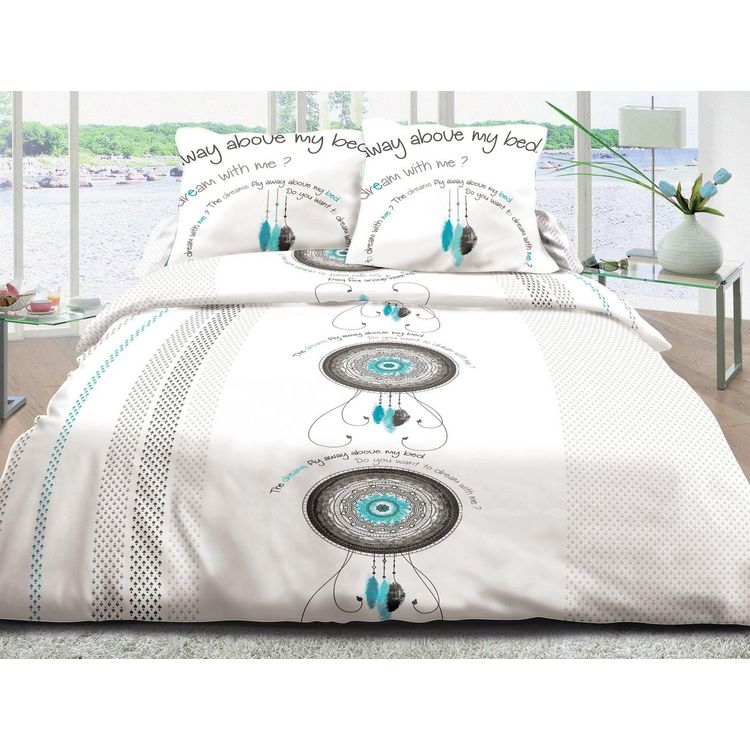 Le linge de Jules Housse de couette 240x260 + 2 taies Pur coton 57 fils - Dream Turquoise Grosses soldes ???? Le Linge De Jules Housse De Couette 220x240 + 2 Taies Pur Coton 57 Fils - Dream Turquoise ???? -LOLLYBEL Magasin unnamed file 1729