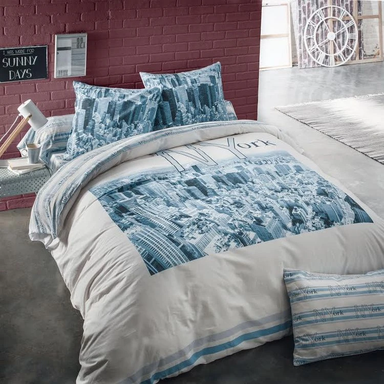 Le moins cher 🧨 Cotonflor Housse De Couette Imprimée En Coton, New York 😍 2 Le moins cher 🧨 Cotonflor Housse De Couette Imprimée En Coton, New York 😍 – Image 2