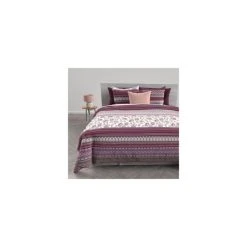 Budget 🥰 Soleil D'ocre Parure Housse De Couette En Coton 57 Fils/cm2 140x200 Cm JAIPUR Blanc, Par Soleil D'Ocre ✔️