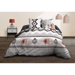 Nouveau ???? Le Linge De Jules Housse De Couette 220x240 + 2 Taies - Pur Coton 57 Fils - Keo ????