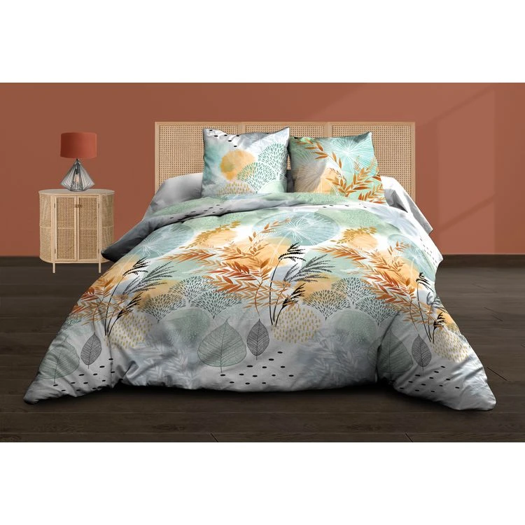 Meilleure vente 🎁 Le Linge De Jules Housse De Couette 220x240 + 2 Taies - Pur Coton 57 Fils - Aquarel ❤️ 1 Meilleure vente 🎁 Le Linge De Jules Housse De Couette 220x240 + 2 Taies - Pur Coton 57 Fils - Aquarel ❤️