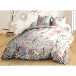 Sortie ✨ Le Linge De Jules Housse De Couette 220x240 + 2 Taies - Pur Coton 57 Fils - Etamine 😀