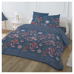 Remise ???? Parure Housse De Couette Fantaisie En Coton 51 Fils TANIA ????